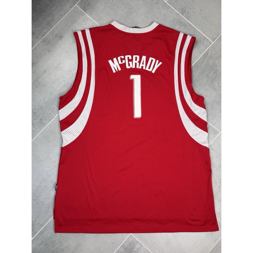 Tracy McGrady Rockets #1 Reebok Jersey 2XL Red Vintage NBA Houston